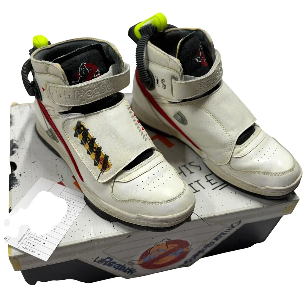 Reebok Ghostbusters Ghost Smashers White Red FY2106 Mens Size 9 Sneakers